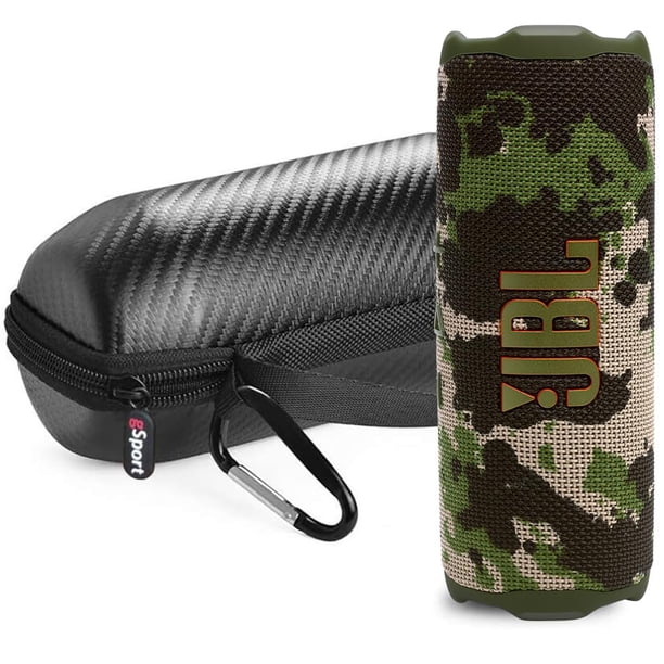 Parlante JBL FLIP 7 portátil e impermeable + Estuche de fibra de carbono
