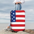 thumbnail image 7 of Susaid America Flags3 Print Elastic Washable Suitcase Cover with Hidden Zipper, Fits 18-32 Inch Luggage for Protection During Travel-Large, 7 of 7