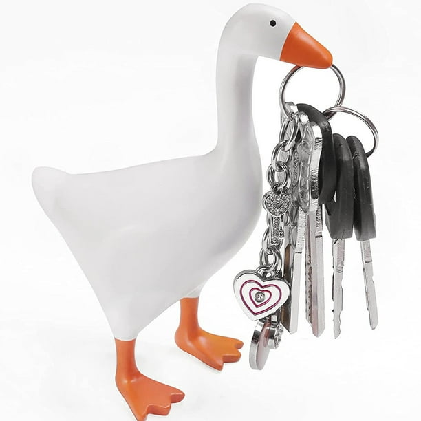 Valinks Unique Magnetic Key Holder 3d Goose Key Rack Resin Duck Statue Home Storage Other Default