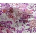 thumbnail image 4 of oneOone Viscose Chiffon Purple Fabric Leaves & Floral Artistic Craft Projects Decor Fabric Printed By The Yard 42 Inch Wide, 4 of 4