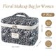 thumbnail image 3 of Bolsa de maquillaje Givurao, grande, de algodón, acolchada, de viaje, 3 of 7