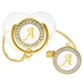 thumbnail image 1 of Chupete ANFENG Bling personalizado para bebés con clips y funda de la A a la Z, 1 of 7