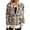 #H-Beige, variant on ZHYou Women's Round Neck Long Sleeve Printed Sweater Zipper Cardigan Jacket