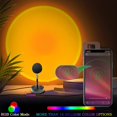 thumbnail image 4 of Sunset Lamp Projection LED Night Light Projector 180 Degree Rotation FYBTO tic Visual USB Port Million Colors Changing RGB Atmosphere Light for Bedroom Decor Photography with APP/Voice, 4 of 5