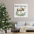thumbnail image 2 of Stupell Industries Merry Christmas Moose Laurel Graphic Art Gallery Wrapped Canvas Print Wall Art, Design by Carol Robinson, 2 of 7