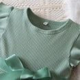 thumbnail image 5 of Miluxas Toddler Baby Girl Tulle Dress Summer Sleeveless Embroidery Sequin Princess Birthday Party Tutu Dress Green 4 Years, 5 of 9