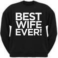 thumbnail image 1 of Best Wife Ever Black Adult Crew Neck Sweatshirt, 1 of 1