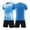 Blue, variant on TIREOW Kids Team Soccer Jersey and Shorts, Youth Shirts Soccer Uniform Kit, Adult Indoor Turf Sport Outfit (Style F)
