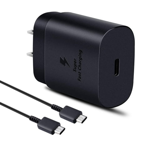for Xiaomi Redmi Note 9 Pro Max PD 25W USB-C Super Fast Charging Wall Charger and 3.3ft USB C to USB C Fast Charging Cable, Fast charge your battery from zero up to 100% in about 60 min