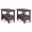 Tobacco Brown, variant on Simpli Home Warm Shaker 14W Narrow Open Side Table w/ Bottom Drawer Set of 2