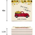 thumbnail image 3 of ZHANZZK Sunflowers Red Car Vintage Farm Fresh Loads of Sunshine Set of 8 Coaster for Drinks, Absorbent Ceramic Stone Coasters Cup Mat with Cork Base for Home Kitchen Room Coffee Table Bar Decor, 3 of 4