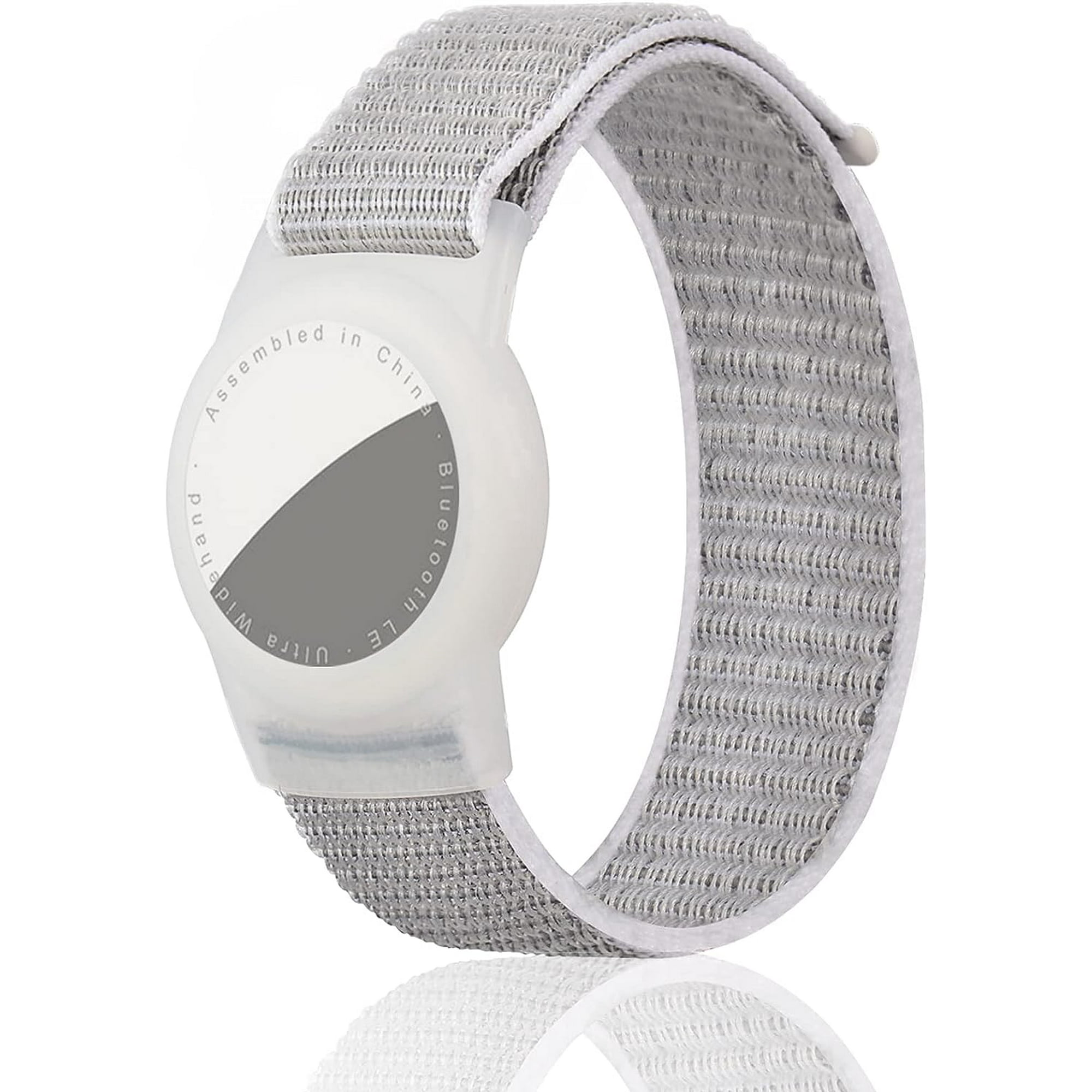 AXFEE Étui Airtag Silicone, Bracelet Airtag pour Enfants a 2 Pendentifs