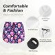 thumbnail image 4 of Balery Skull mushroom colorful cute Pantalones cortos deportivos para mujer con forro y dos bolsillos, elásticos, para entrenamiento, gimnasio, yoga-Small, 4 of 7