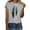 Gray, variant on Short Sleeve Womens Tops Graphic Tees Women Valentine's Day Womens Work Tops Girls Short Sleeve Out Blouse Funny Print Shirt T-Shirt Tops