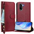 thumbnail image 1 of FOXDOCK Funda Tipo Cartera para Xiaomi Poco F7 Ultra 5G Cuero PU con Cremallera y Correa de Muñeca, Ranuras para Tarjetas, Soporte Plegable, Cierre Magnético, 1 of 5
