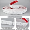 thumbnail image 2 of 16.4 Feet Flexible Molding Trim Self Adhesive 0.28" Peel and Waterproof Wall Trim Corner Line Adhesive Border for Home Mirror Cabinet Edge Door Frame Decoration White Mixed Color, 2 of 6