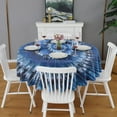 thumbnail image 2 of Colorful Tie Dye Pattern Round Tablecloth 60"x60",Wrinkle Wipeable Table Cloth for Kitchen Dining Room Picnic Patio Party, 2 of 6