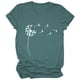 thumbnail image 2 of Sonducket Camiseta Estampado Cuello Camiseta Mujer Suelta Verano Top, Púrpura, S Prendas para la parte del cuerpo Verde S Sonducket AP002011-01, 2 of 5