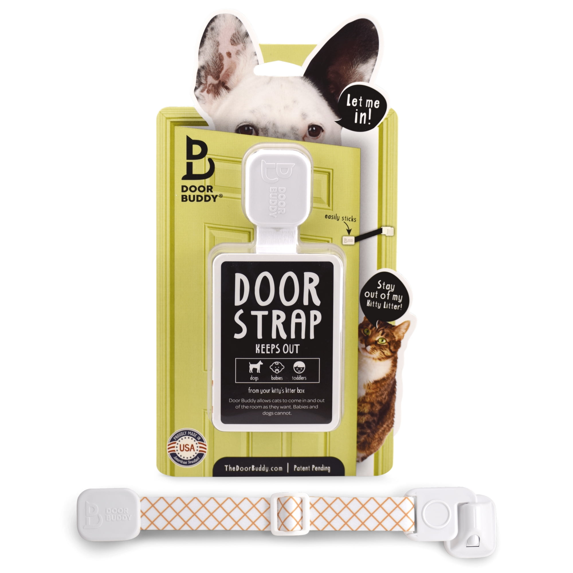 Door Buddy Door Latch Keep Dog Out Of Litter Box Without Pet Gate