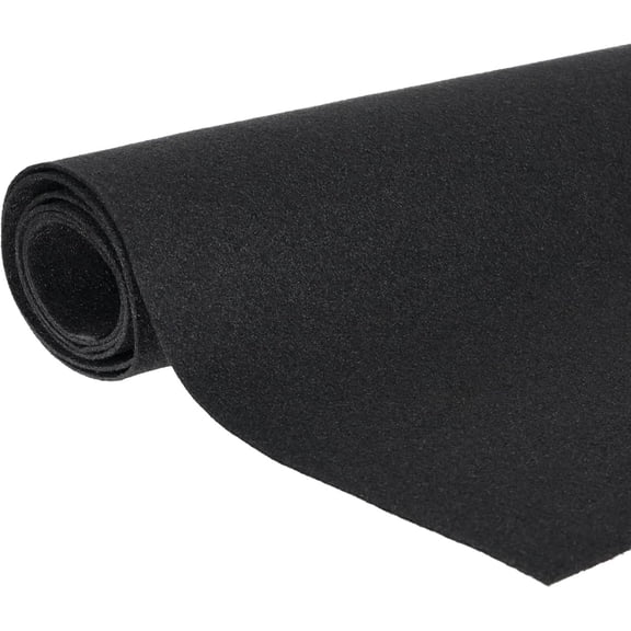 Speaker Box Carpet, 72x72 Inch Non-Woven Fabric Sheet for Car, Truck, Trunk Liner, Garage Audio Boxes and Custom Install Projects, Black