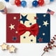 thumbnail image 4 of Mantel individual de lino patriótico para decoraciones del 4 de julio, Día de los Caídos y Día de los Veteranos, Mantel impermeable y reutilizable para fiestas al aire libre en interiores, 4 of 6