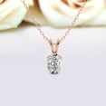 thumbnail image 5 of Lab Grown Diamond Pendant Necklace For Women | 2 Carat IGI Certified Oval Shape FG-VS | Solitaire Pendant Necklace 14K Rose Gold | Quartze Split Bail, 5 of 8