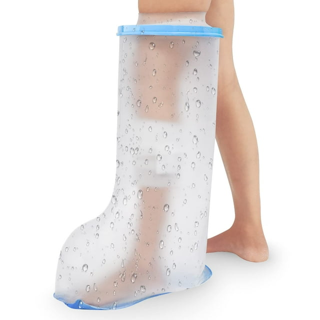 Housse Imperméable pour Pied en Fonte pour Douche Adulte, Protecteur en Fonte pour Pied de Douche Adulte avec Fond Antidérapant, Sac en Fonte pour Pied de Douche pour Douche après Chirurgie Réutilisable