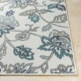thumbnail image 4 of Hauteloom Neon Living Room, Bedroom Patio Outdoor Area Rug - Traditional, Transitional - Pale Blue, Taupe, White - 7'3" x 10'6", 4 of 12