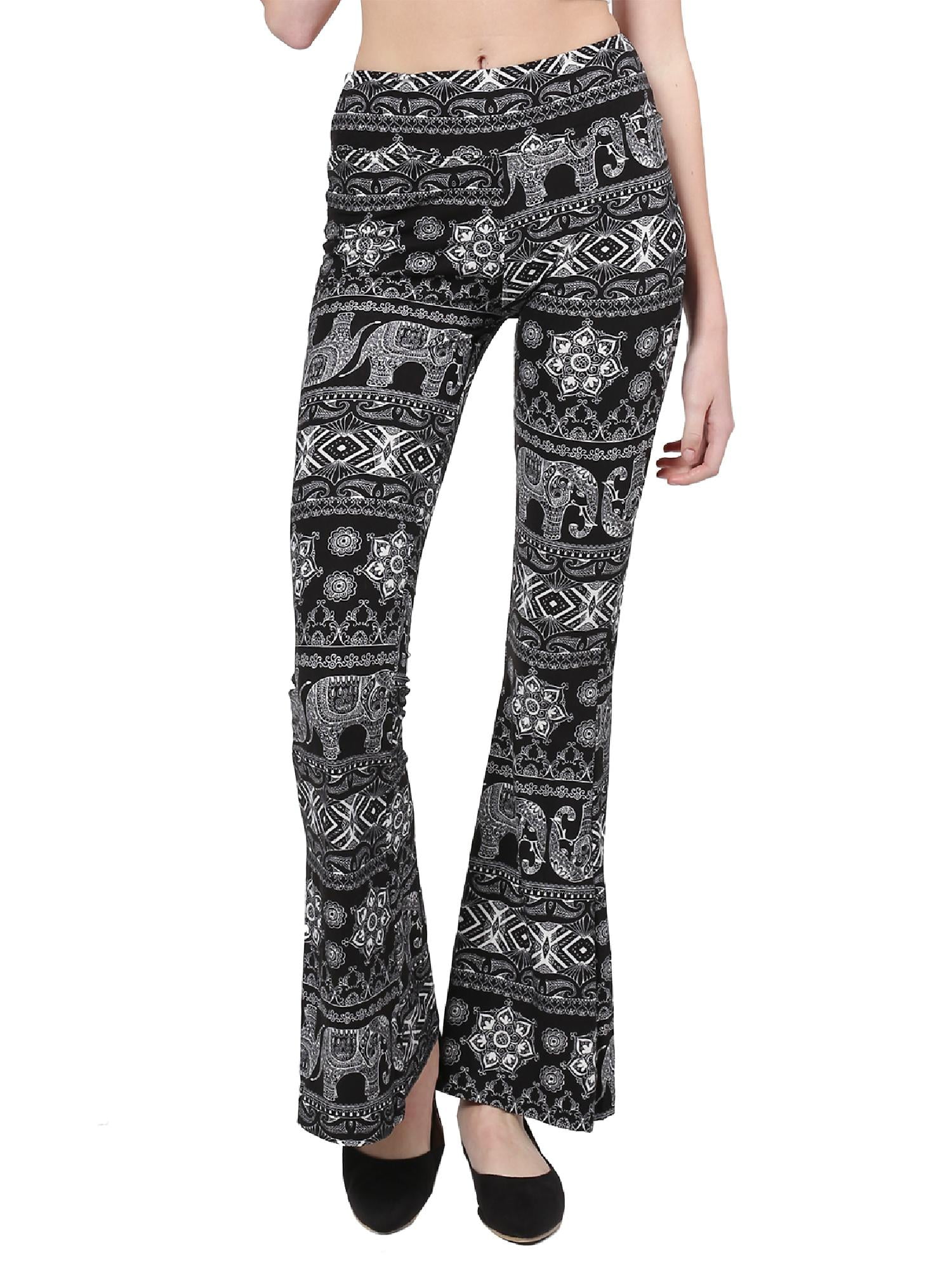 stretchy patterned pants