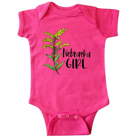 

Inktastic Nebraska Girl Goldenrod Flower Gift Baby Girl Bodysuit