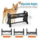 thumbnail image 4 of elevados ajustables para perros elevados para mascotas con negro jinwen cuencos elevados, 4 of 8