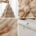thumbnail image 2 of Nvzi -b Set of 2 Double-Sided Luxury Thick Faux Fur Plush Throw Pillow Covers for Couch Bed Sofa Ultra Soft Fluffy Plush Cushion Covers (Camel,12"x20"), 2 of 2