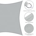 thumbnail image 4 of Yescom 2 Pack 10x10 Ft 97% UV Block Square Sun Shade Sail Canopy Cover Net Outdoor Yard, 4 of 10