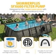 thumbnail image 6 of Funsicle 13 Ft Oasis Designer Lap Above Ground Pool with Pump, Rectangular Frame, 6 of 7