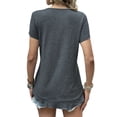 thumbnail image 4 of SLADYGLO Women Crew Neck Short Sleeve Ruffle Hem T-Shirt, 4 of 7