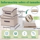 thumbnail image 4 of 6pcs Cajas de Almacenamiento, Cajas Organizadoras para Clósets con Tapa y Asa, Organizador de Ropa de Tela Plegables, para Ropa Juguetes Libros, Adecuado para Salón, Armario, Oficina (Beige), 4 of 4