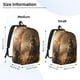 thumbnail image 2 of Balery Apocalyptic Skull Soldier Mochila Clásica Impresa Básica para Viaje, Mochila Escolar Resistente al Agua, Mochila de Lona con Correas Ajustables-Small, 2 of 5