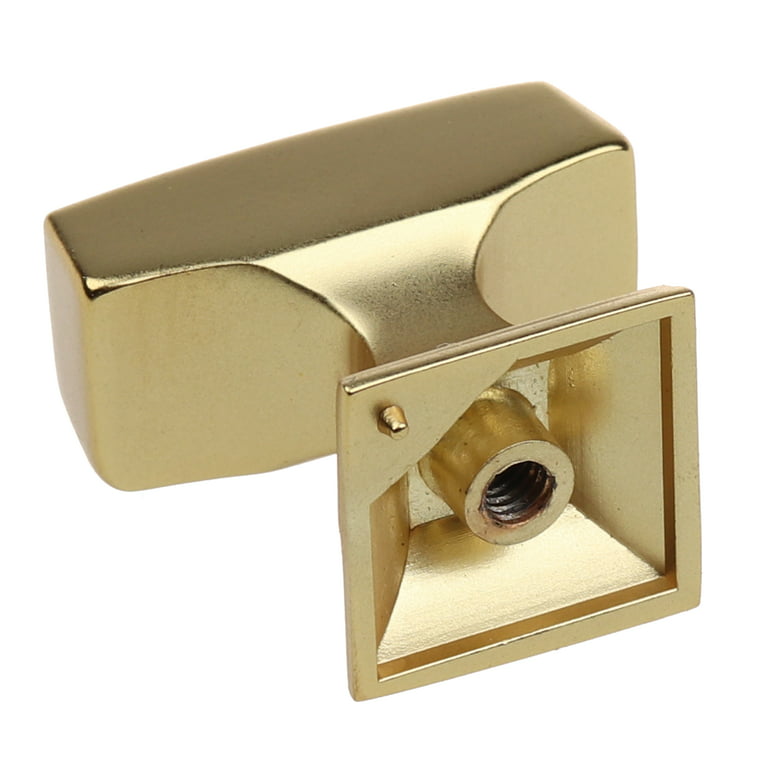 1-1/8 x 1/2 Inch Transition Rectangle Cabinet Knob, Satin Gold