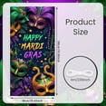thumbnail image 2 of Colorful Theme Mardi Gras Banner Feather Decor Carnival Display Mask Design Gold Balloon Party Backdrop for Mardi Gras Party Carnival Celebration Festival Event, 2 of 9