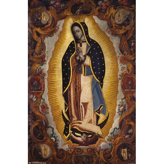 La Virgen De Guadalupe Wall Poster, 14.725" x 22.375"