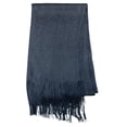 thumbnail image 3 of NYFASHION101 Fashionable Sparkly Glitter Thread Lightweight Tassel Scarf-Navy, 3 of 4
