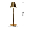 thumbnail image 3 of Lámpara De Escritorio Moderna Luces nocturnas LED Toque Metal Galvanoplastia Inalámbrico para Bar Cafe (B), 3 of 3