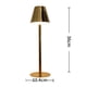 thumbnail image 3 of Lámpara De Escritorio Moderna Lámpara Luces nocturnas LED Toque Metal Galvanoplastia Inalámbrico para Bar Cafe (B), 3 of 3