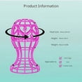 thumbnail image 4 of Wig Stand Rack Plastic Head Shaped Designs for Long and Short Hair Display, 4 of 14