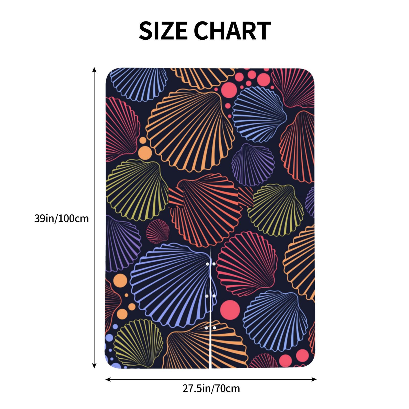 Naloa Colorful Shells Baby Car Seat Cover, Breathable Baby Carrier Cover, Multiuse Baby Carrier Cover & Nursing Breastfeeding Cover