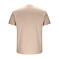 thumbnail image 4 of Wyobmus Men's Crew Neck T-Shirts Breathable Moisture Wicking Sport Shirt Lightweight Soft Home Wear Tops With Odor Control Solid Color T-Shirt S-2Xl B-Khaki, 4 of 6