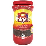 Folgers - 2 Pack - Instant Coffee Crystals Classic Roast 16Oz Jar "Product Category: Breakroom And Janitorial/Beverages & Snack Foods"