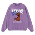 thumbnail image 4 of Sudadera con capucha de algodón estilo retro americano original desgastado lavado para hombre otoño moda suelta hip hop pareja, 4 of 4