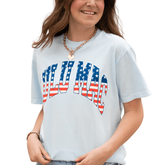 Girlie Girl Lulu Mac USA Stars T-Shirt