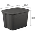 thumbnail image 6 of 18-Gallon Plastic Storage Bins with Snap-on Lids – 8-Pack, Home Organization Essential, 6 of 14